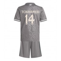 Real Madrid Aurelien Tchouameni #14 Tredje Tröja Barn 2024-25 Kortärmad (+ Korta byxor)